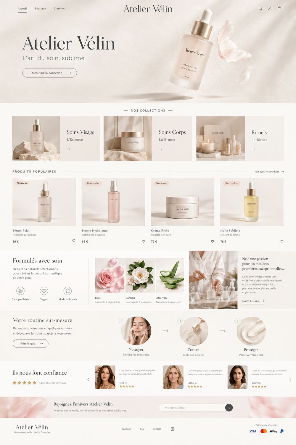 Aperçu du site Atelier Vélin